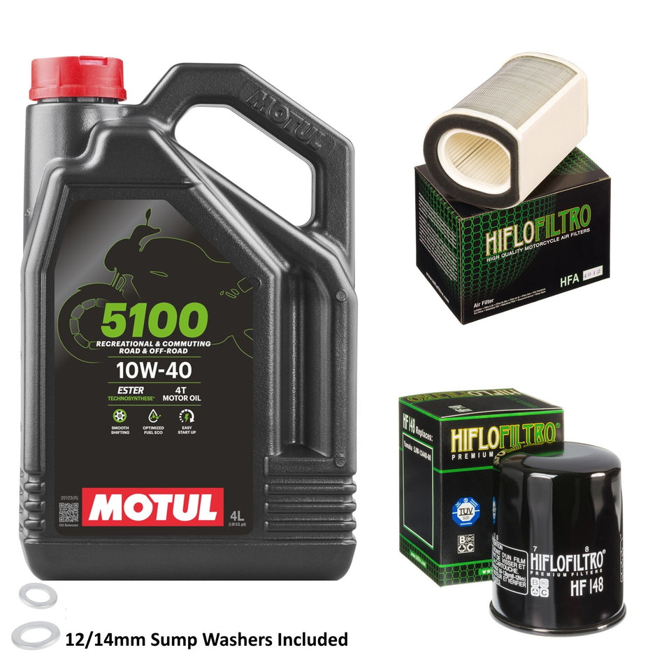 Motul 5100 10w40 4L Oil & HF148 & HFA4912 Oil Filter Kit