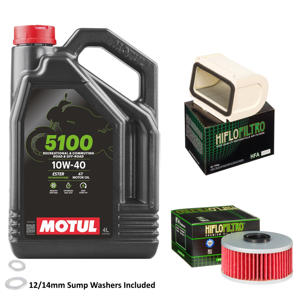 Motul 5100 10w40 4L Oil & HF144 & HFA4901 Oil Filter Kit