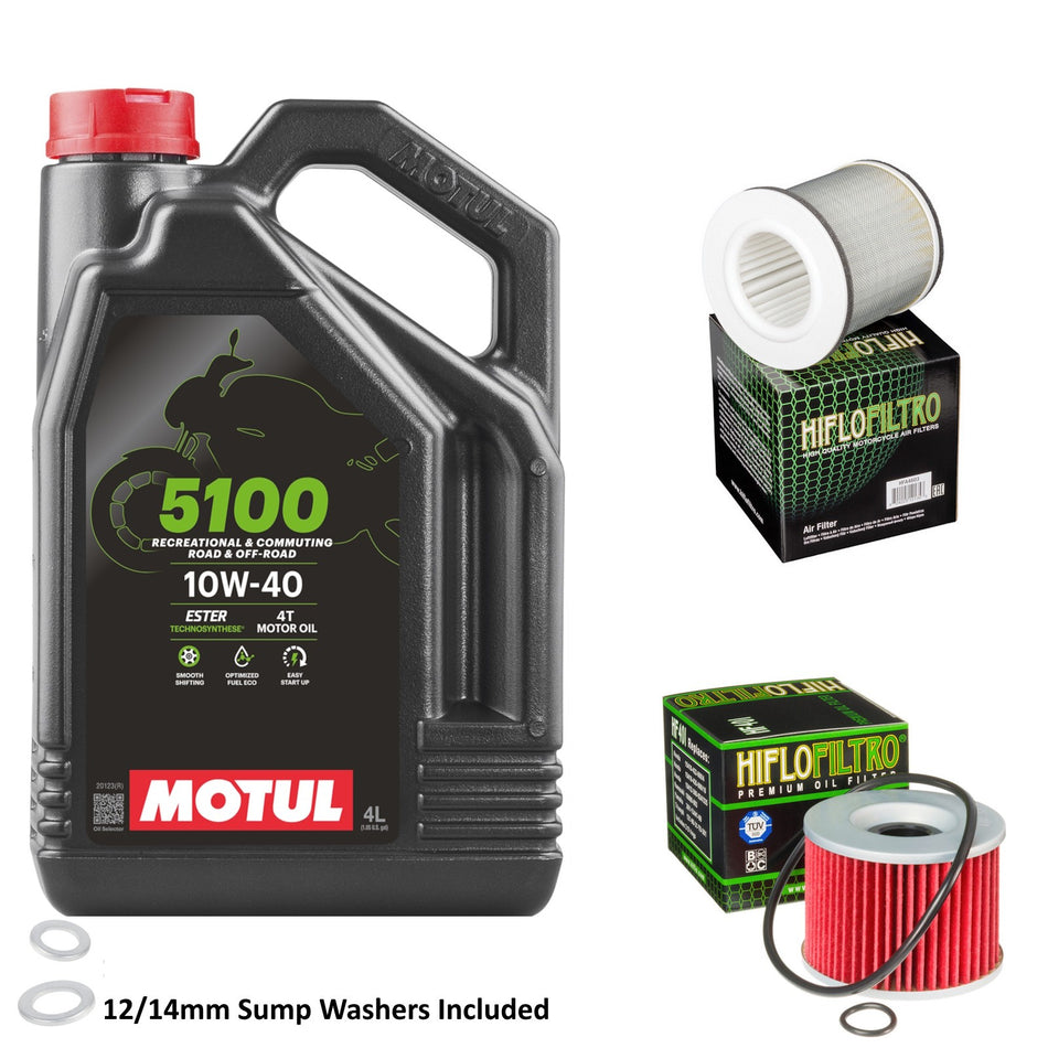 Motul 5100 10w40 4L Oil & HF401 & HFA4603 Oil Filter Kit