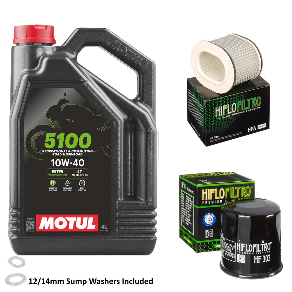 Motul 5100 10w40 4L Oil & HF303 & HFA4902 Oil Filter Kit