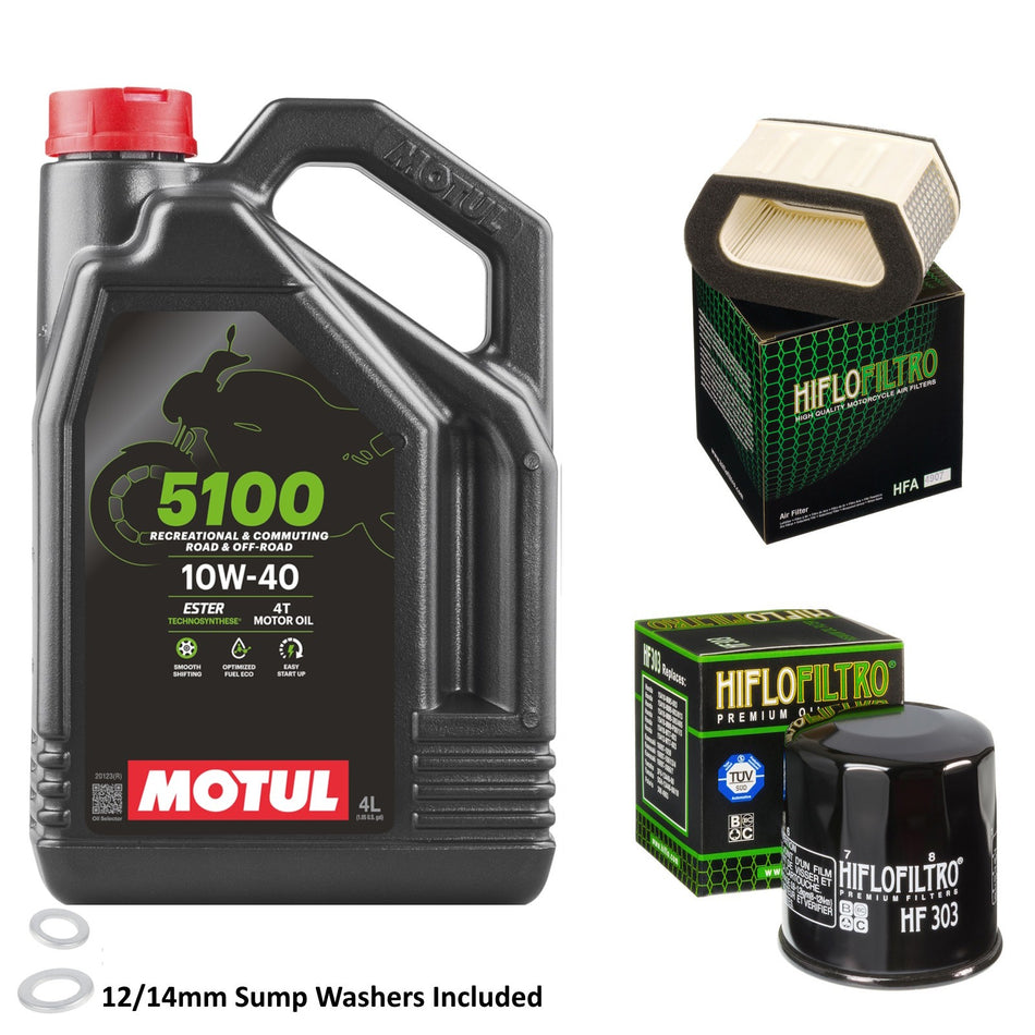 Motul 5100 10w40 4L Oil & HF303 & HFA4907 Oil Filter Kit