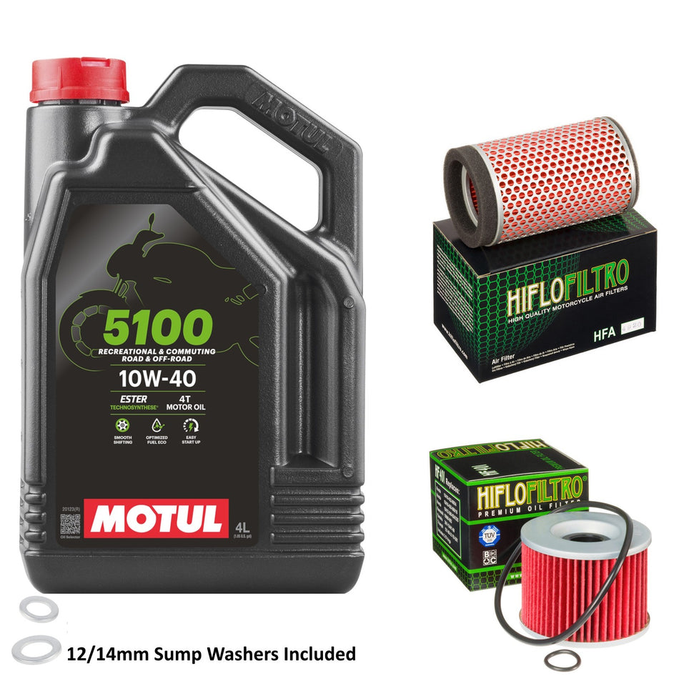 Motul 5100 10w40 4L Oil & HF401 & HFA4920 Oil Filter Kit