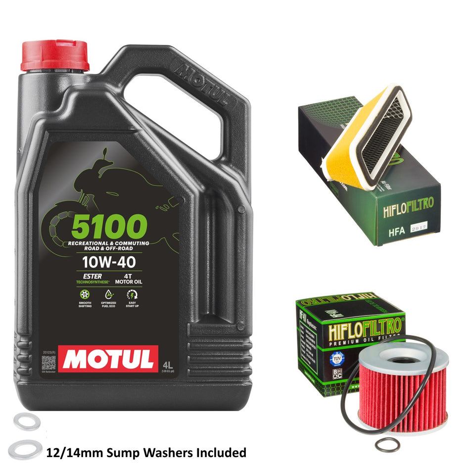 Motul 5100 10w40 4L Oil & HF401 & HFA2917 Oil Filter Kit