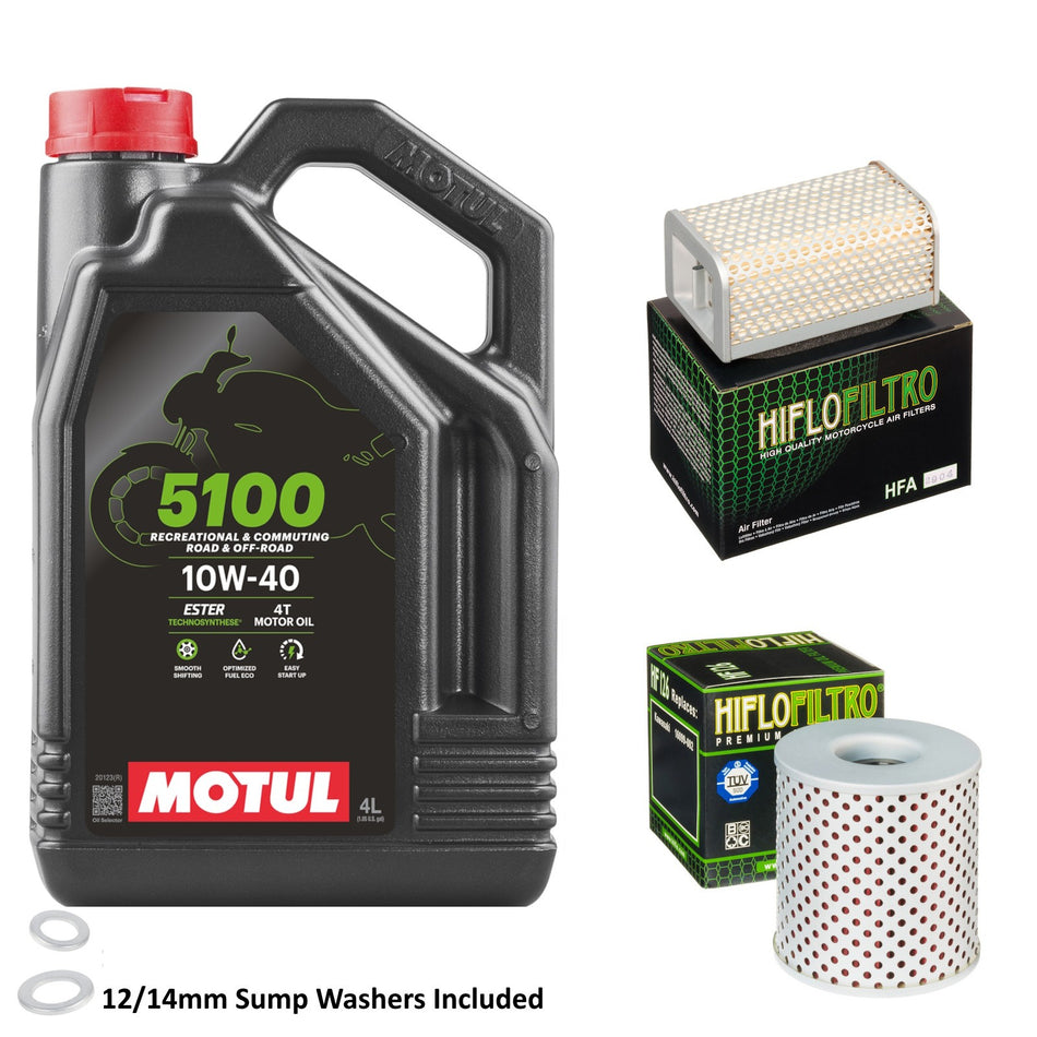 Motul 5100 10w40 4L Oil & HF126 & HFA2904 Oil Filter Kit