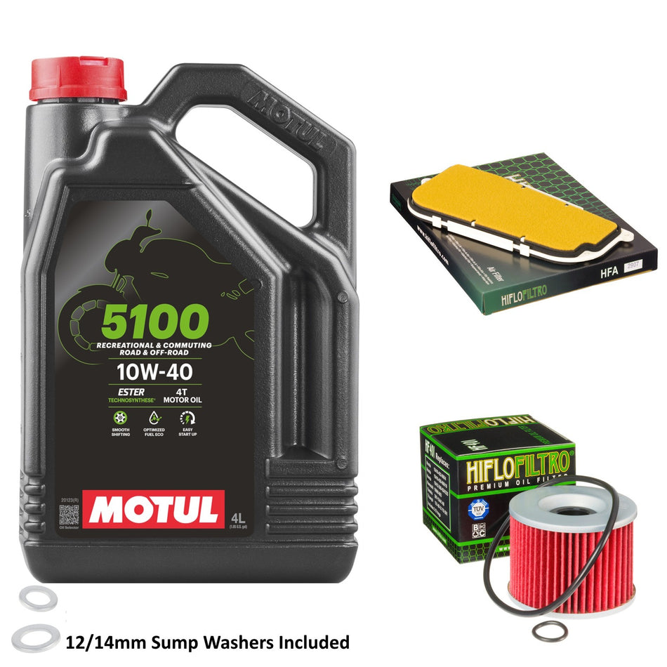Motul 5100 10w40 4L Oil & HF401 & HFA2907 Oil Filter Kit