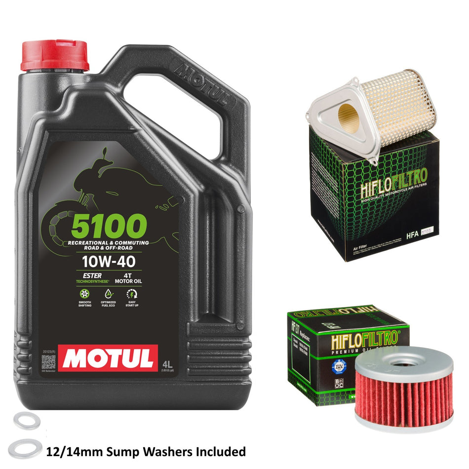 Motul 5100 10w40 4L Oil & HF137 & HFA3703 Oil Filter Kit