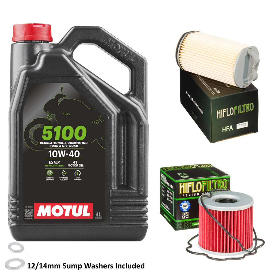 Motul 5100 10w40 4L Oil & HF133 & HFA3702 Oil Filter Kit