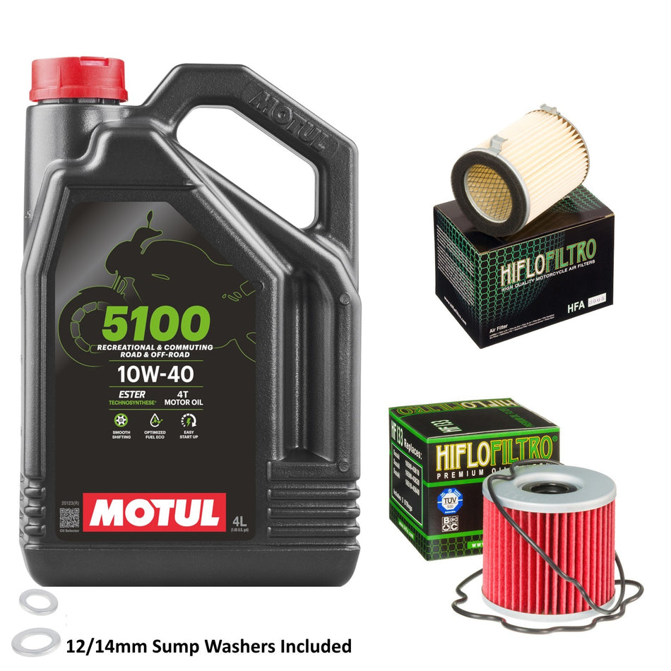 Motul 5100 10w40 4L Oil & HF133 & HFA3905 Oil Filter Kit
