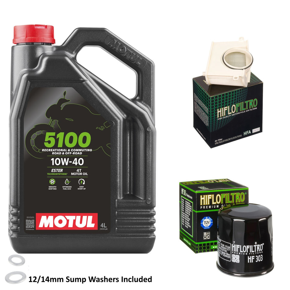 Motul 5100 10w40 4L Oil & HF303 & HFA4914 Oil Filter Kit