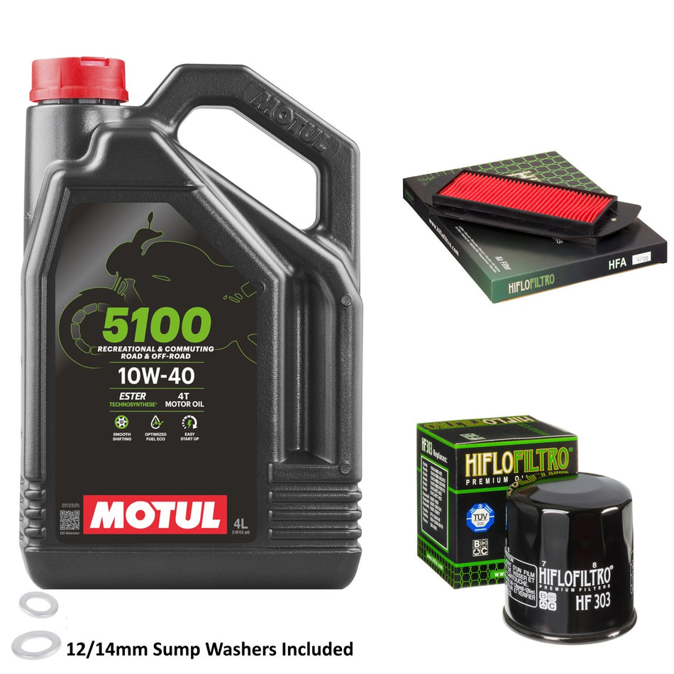 Motul 5100 10w40 4L Oil & HF303 & HFA4706 Oil Filter Kit