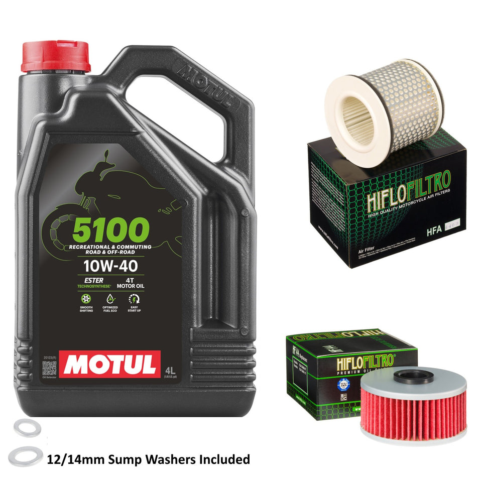 Motul 5100 10w40 4L Oil & HF144 & HFA4403 Oil Filter Kit