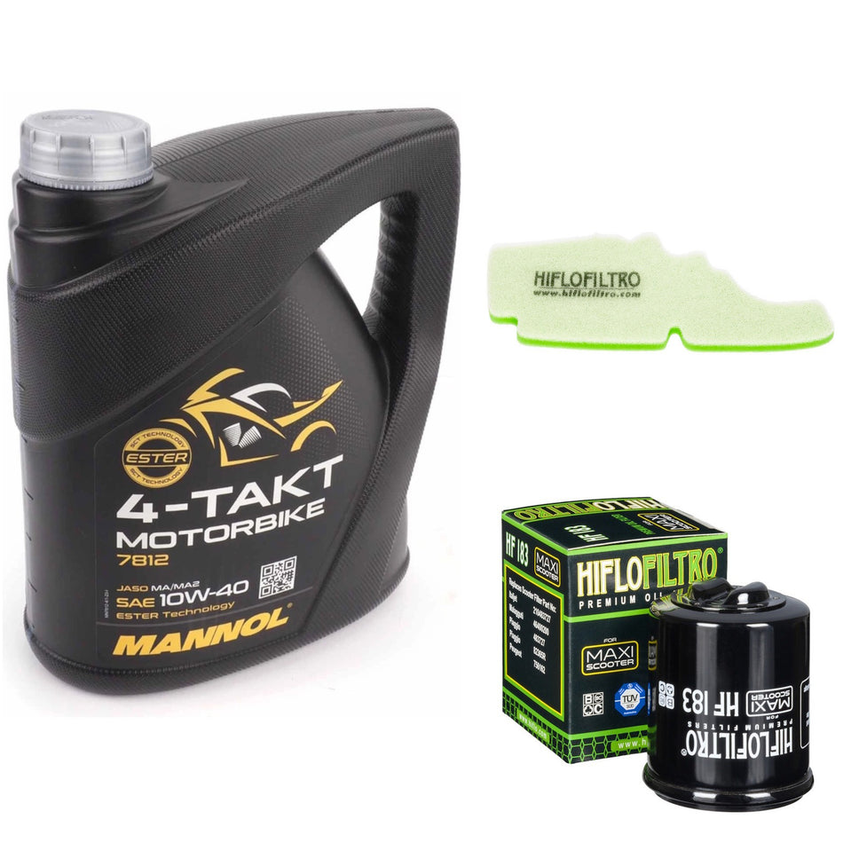 Mannol Semi Synthetic 10w40 4L Oil & HF183 & HFA5202DS Oil Filter Kit
