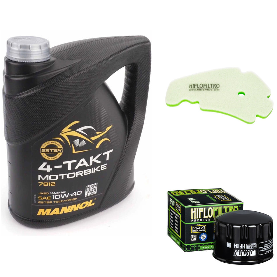 Mannol Semi Synthetic 10w40 4L Oil & HF184 & HFA5201DS Oil Filter Kit