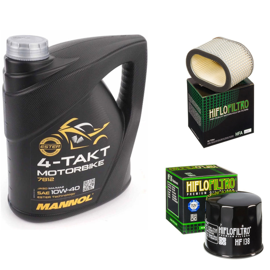 Mannol Semi Synthetic 10w40 4L Oil & HF138 & HFA3901 Oil Filter Kit