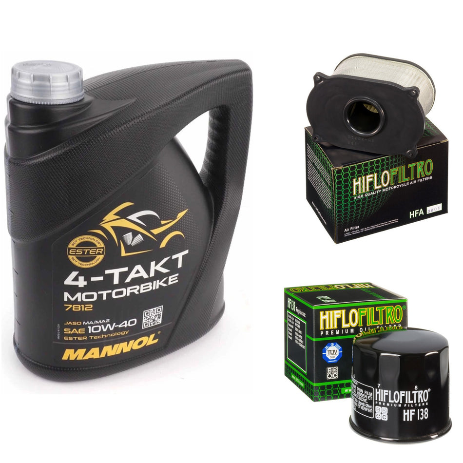 Mannol Semi Synthetic 10w40 4L Oil & HF138 & HFA3609 Oil Filter Kit