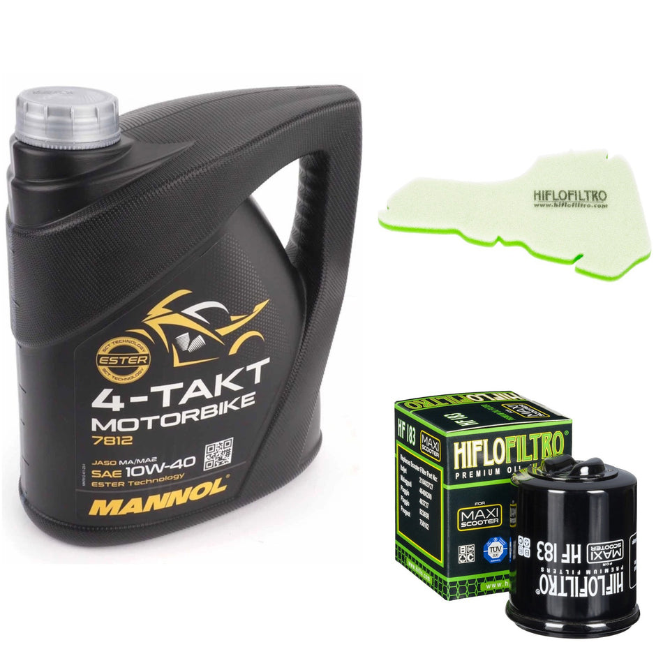 Mannol Semi Synthetic 10w40 4L Oil & HF183 & HFA5205DS Oil Filter Kit