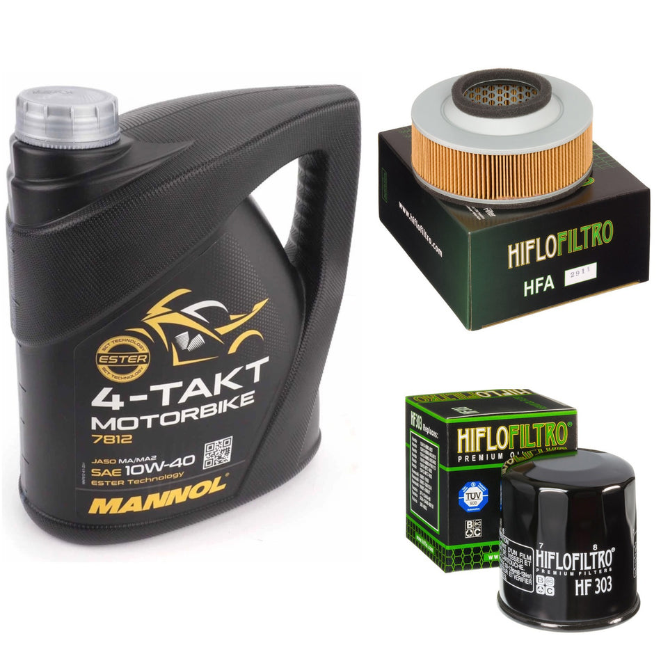 Mannol Semi Synthetic 10w40 4L Oil & HF303 & HFA2911 Oil Filter Kit