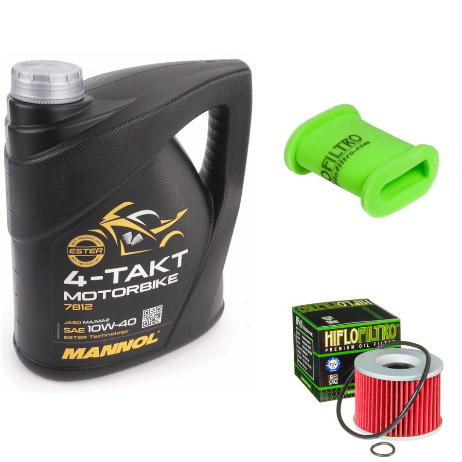 Mannol Semi Synthetic 10w40 4L Oil & HF401 & HFA2202 Oil Filter Kit