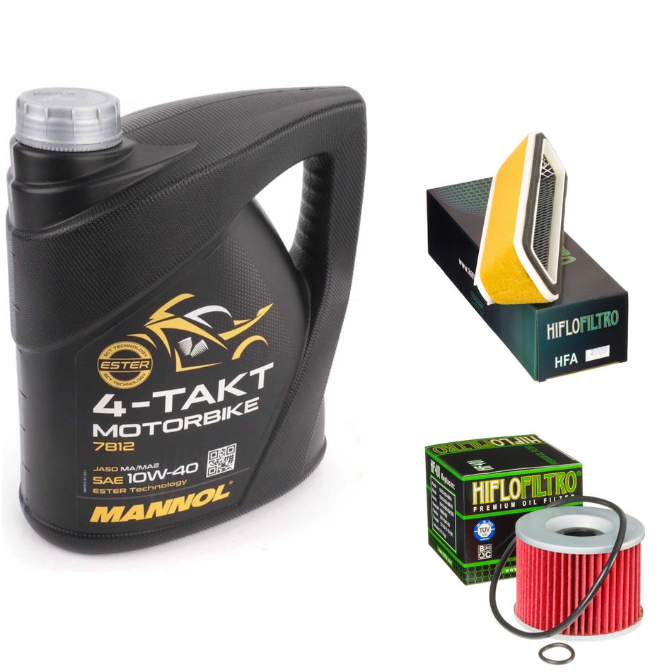Mannol Semi Synthetic 10w40 4L Oil & HF401 & HFA2705 Oil Filter Kit