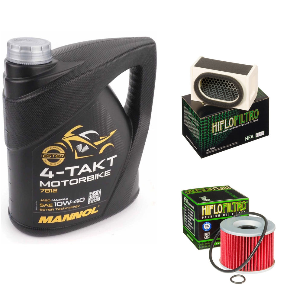 Mannol Semi Synthetic 10w40 4L Oil & HF401 & HFA2703 Oil Filter Kit