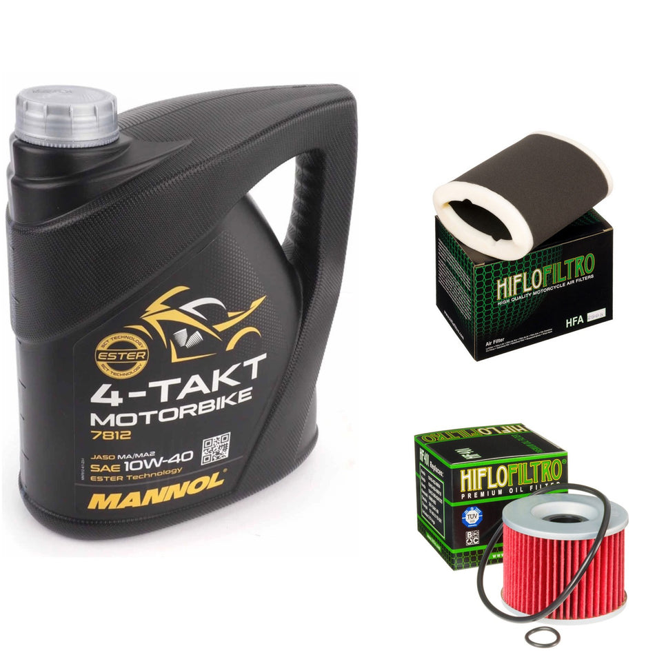Mannol Semi Synthetic 10w40 4L Oil & HF401 & HFA2908 Oil Filter Kit