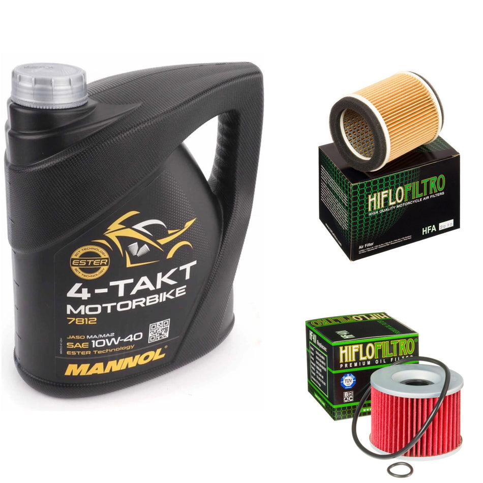 Mannol Semi Synthetic 10w40 4L Oil & HF401 & HFA2910 Oil Filter Kit