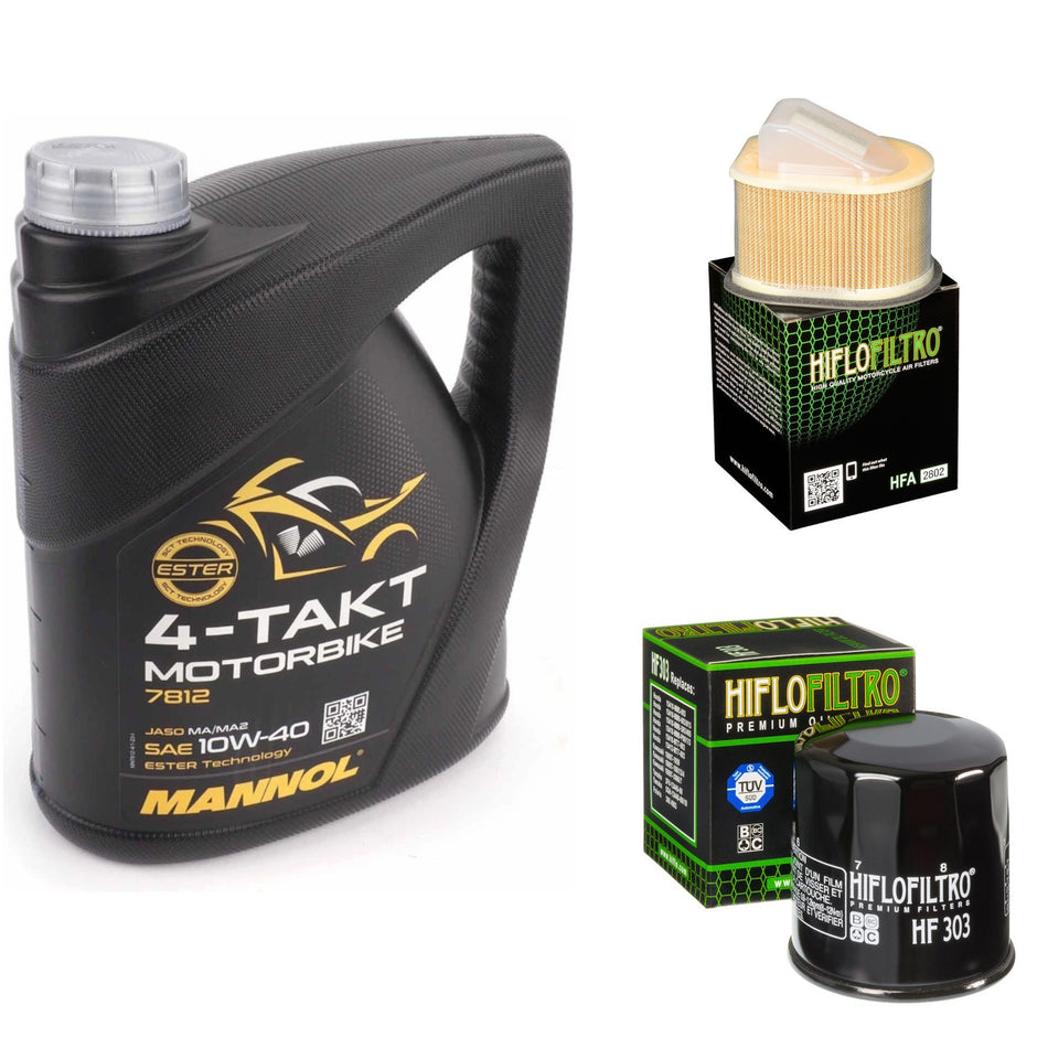 Mannol Semi Synthetic 10w40 4L Oil & HF303 & HFA2802 Oil Filter Kit
