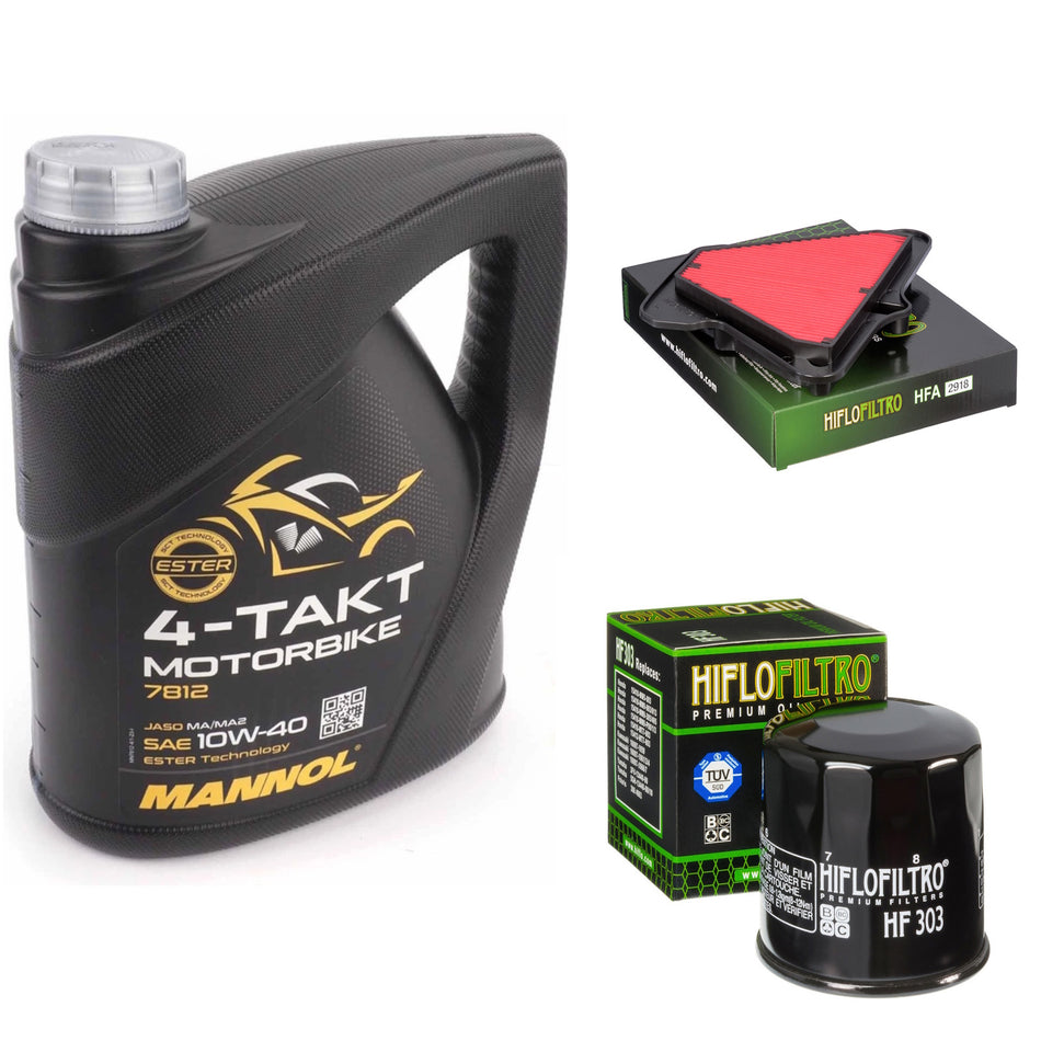 Mannol Semi Synthetic 10w40 4L Oil & HF303 & HFA2918 Oil Filter Kit