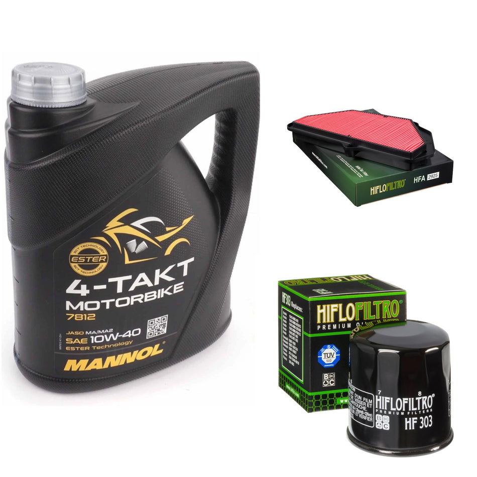 Mannol Semi Synthetic 10w40 4L Oil & HF303 & HFA2925 Oil Filter Kit