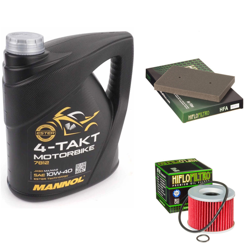 Mannol Semi Synthetic 10w40 4L Oil & HF401 & HFA2505 Oil Filter Kit