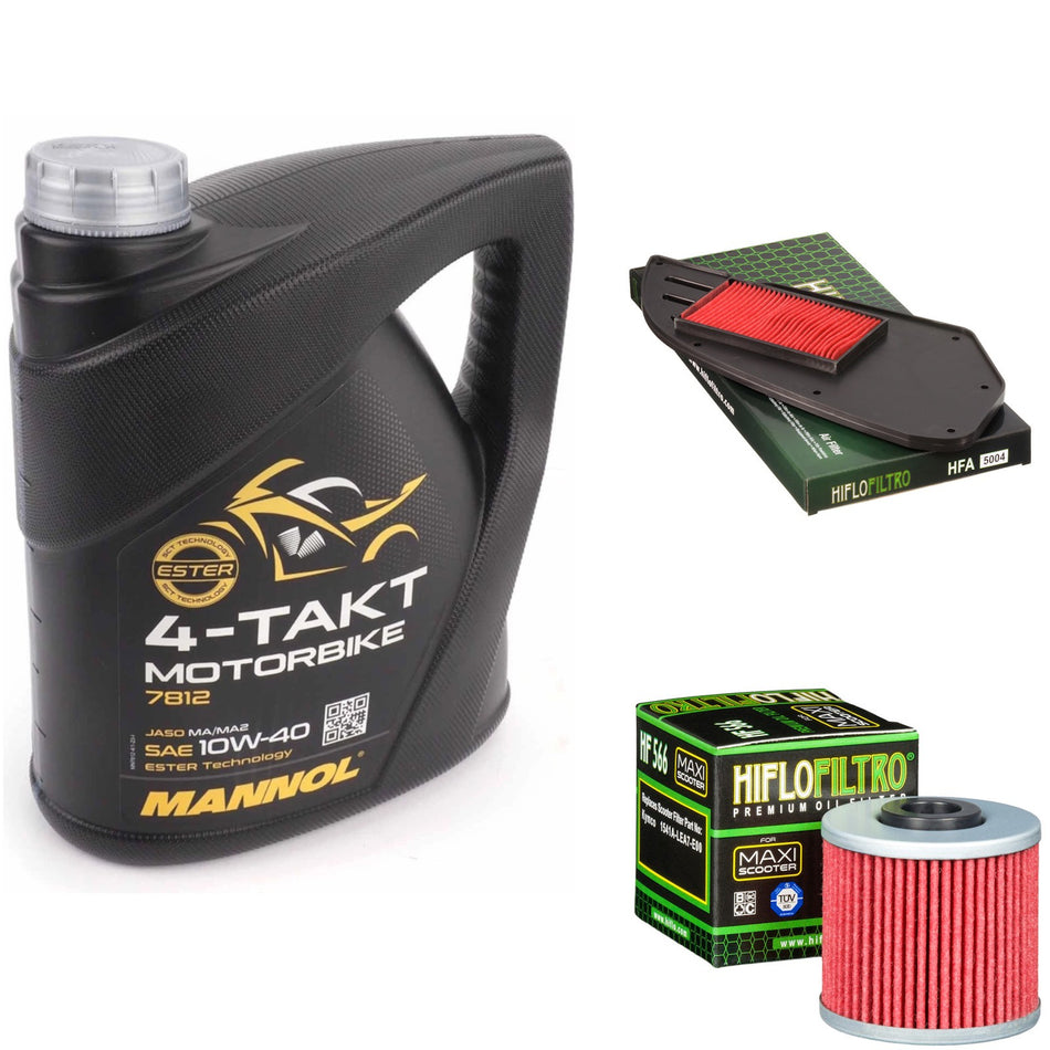 Mannol Semi Synthetic 10w40 4L Oil & HF566 & HFA5004 Oil Filter Kit
