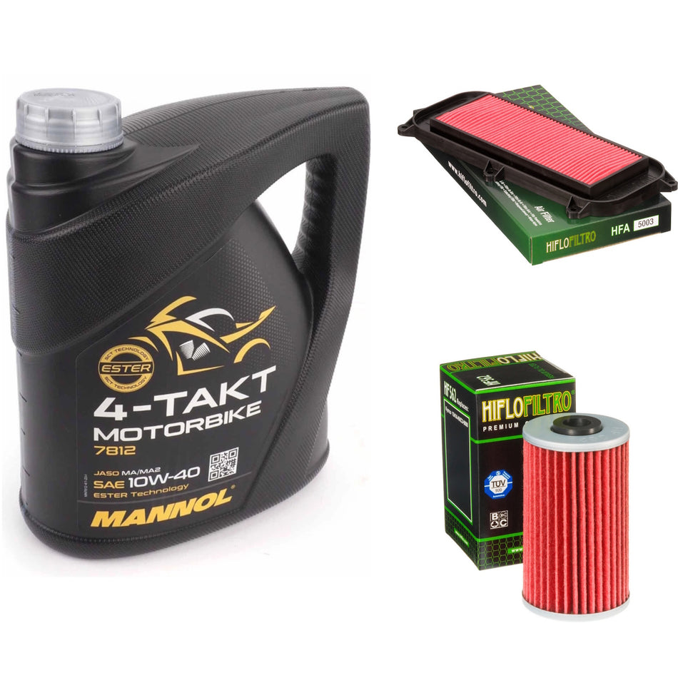 Mannol Semi Synthetic 10w40 4L Oil & HF562 & HFA5003 Oil Filter Kit
