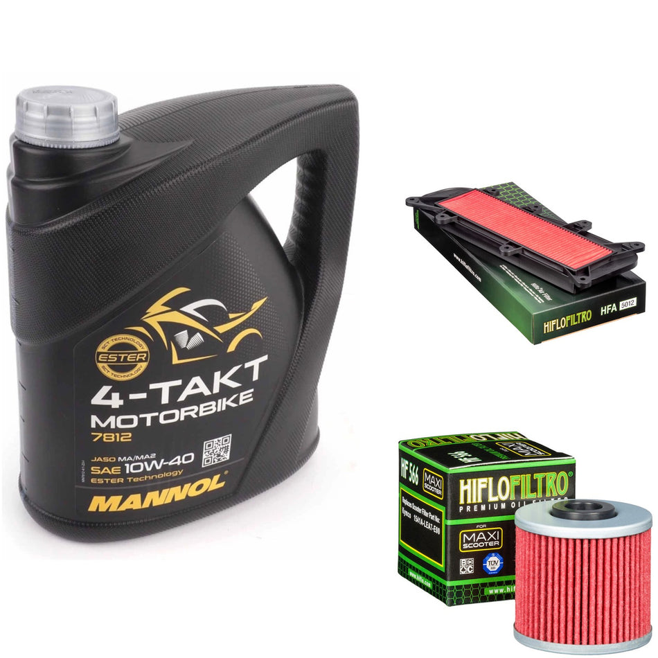 Mannol Semi Synthetic 10w40 4L Oil & HF566 & HFA5012 Oil Filter Kit