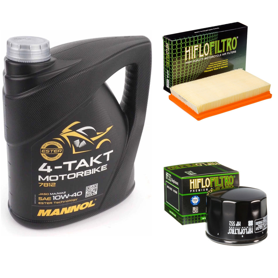 Mannol Semi Synthetic 10w40 4L Oil & HF552 & HFA6401 Oil Filter Kit