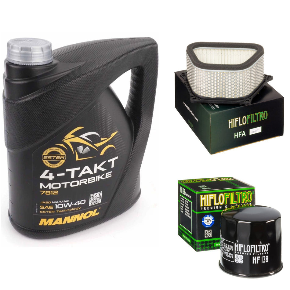 Mannol Semi Synthetic 10w40 4L Oil & HF138 & HFA3907 Oil Filter Kit