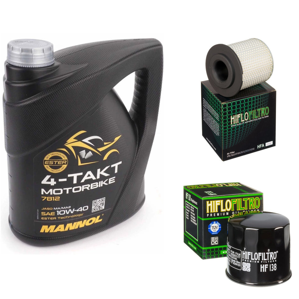 Mannol Semi Synthetic 10w40 4L Oil & HF138 & HFA3604 Oil Filter Kit