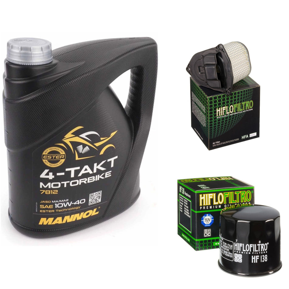 Mannol Semi Synthetic 10w40 4L Oil & HF138 & HFA3906 Oil Filter Kit