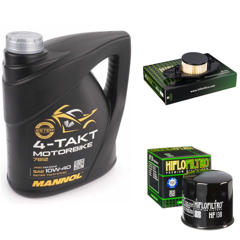 Mannol Semi Synthetic 10w40 4L Oil & HF138 & HFA3807 Oil Filter Kit