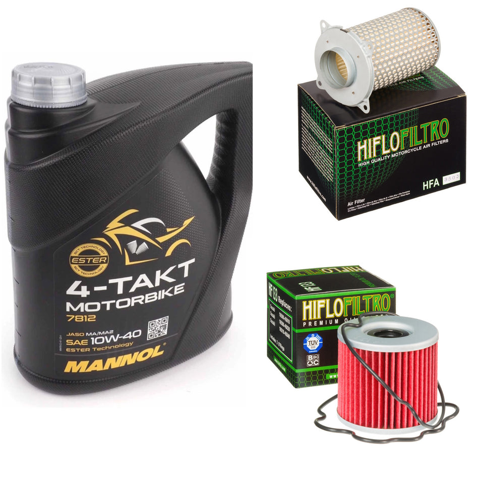 Mannol Semi Synthetic 10w40 4L Oil & HF133 & HFA3503 Oil Filter Kit