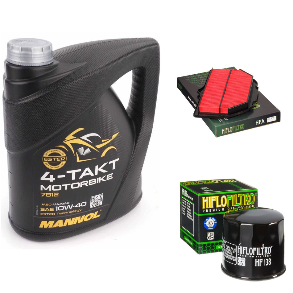Mannol Semi Synthetic 10w40 4L Oil & HF138 & HFA3910 Oil Filter Kit
