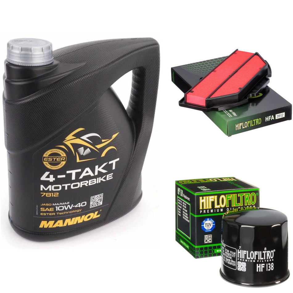 Mannol Semi Synthetic 10w40 4L Oil & HF138 & HFA3912 Oil Filter Kit