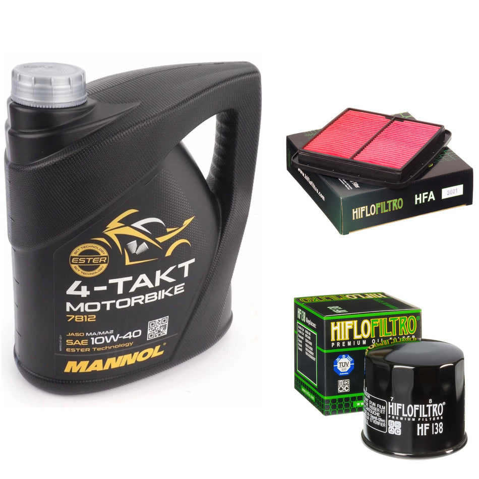 Mannol Semi Synthetic 10w40 4L Oil & HF138 & HFA3601 Oil Filter Kit