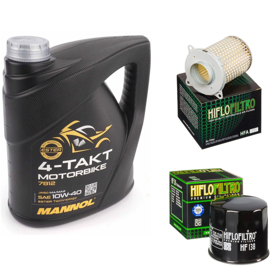 Mannol Semi Synthetic 10w40 4L Oil & HF138 & HFA3801 Oil Filter Kit