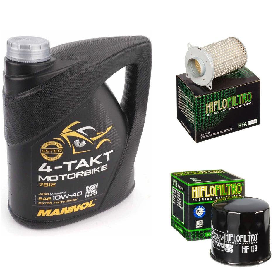Mannol Semi Synthetic 10w40 4L Oil & HF138 & HFA3503 Oil Filter Kit
