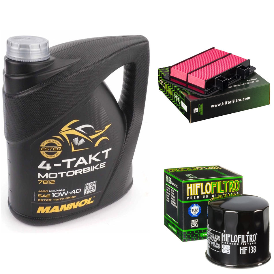 Mannol Semi Synthetic 10w40 4L Oil & HF138 & HFA3914 Oil Filter Kit