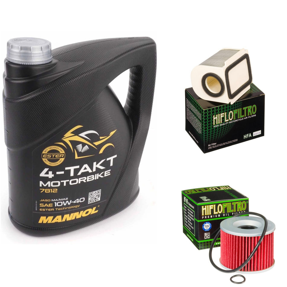 Mannol Semi Synthetic 10w40 4L Oil & HF401 & HFA4906 Oil Filter Kit