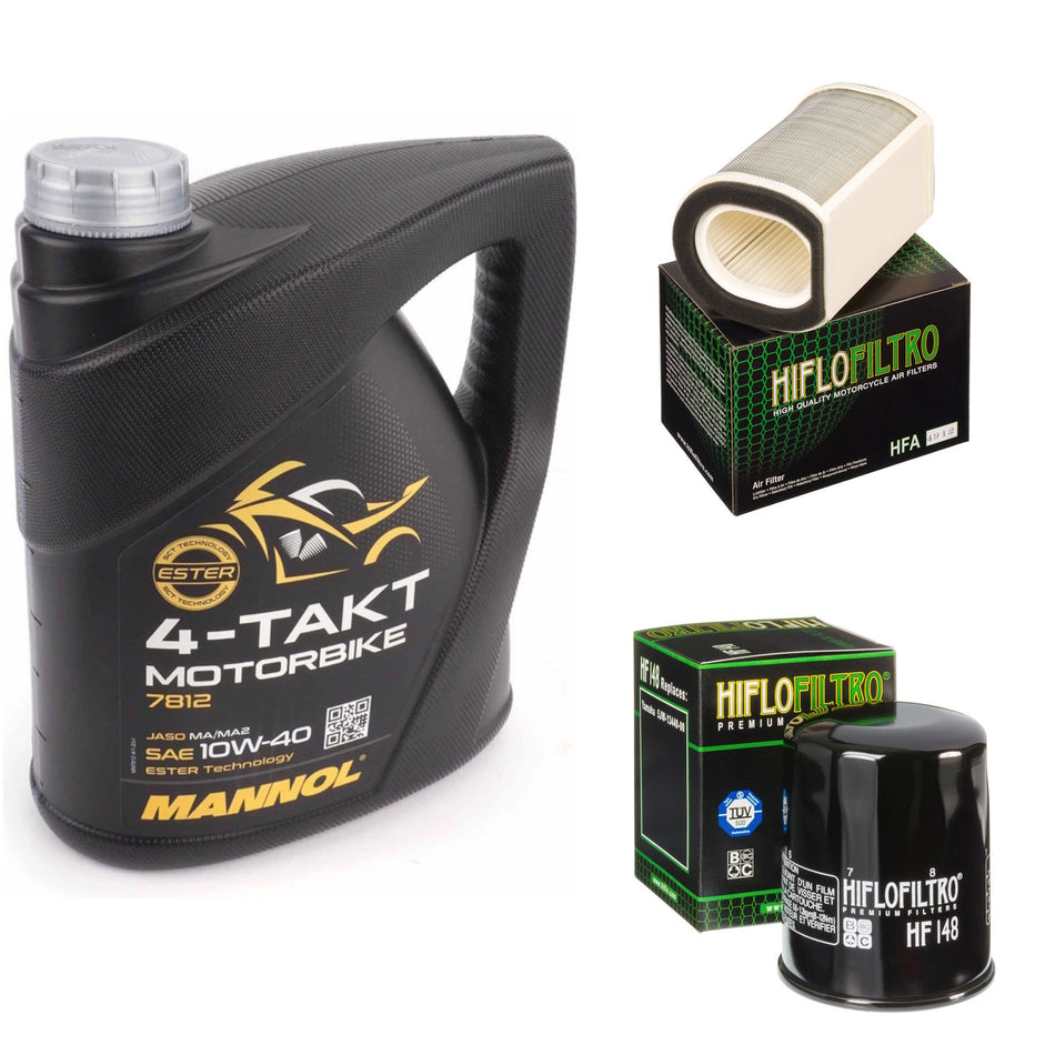 Mannol Semi Synthetic 10w40 4L Oil & HF148 & HFA4912 Oil Filter Kit