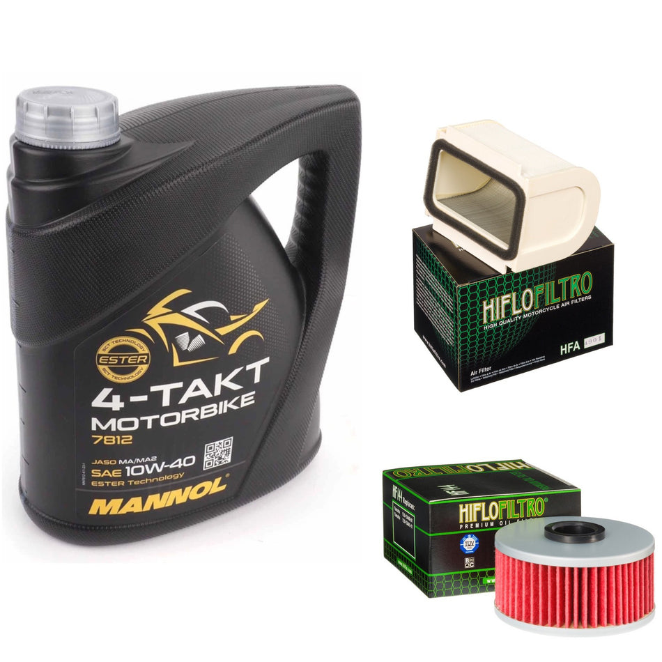 Mannol Semi Synthetic 10w40 4L Oil & HF144 & HFA4901 Oil Filter Kit