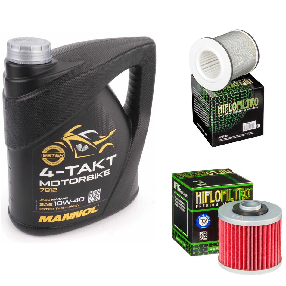 Mannol Semi Synthetic 10w40 4L Oil & HF145 & HFA4603 Oil Filter Kit