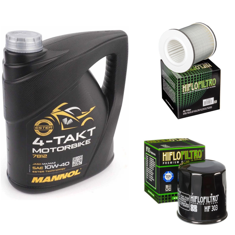 Mannol Semi Synthetic 10w40 4L Oil & HF303 & HFA4603 Oil Filter Kit